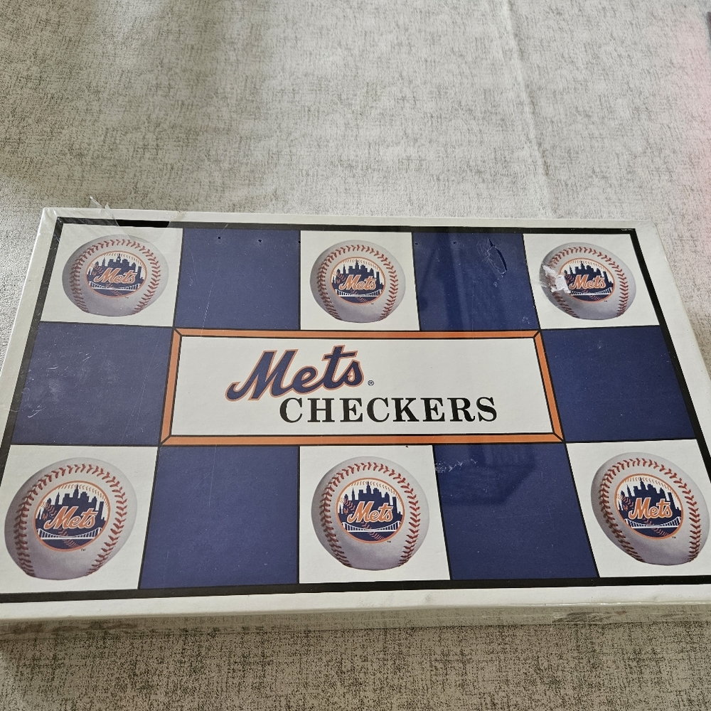 New York Mets checkers set